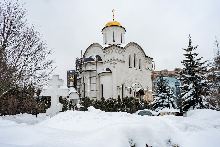 Литургия Преждеосвященных Даров в Преображенском соборе города Люберцы